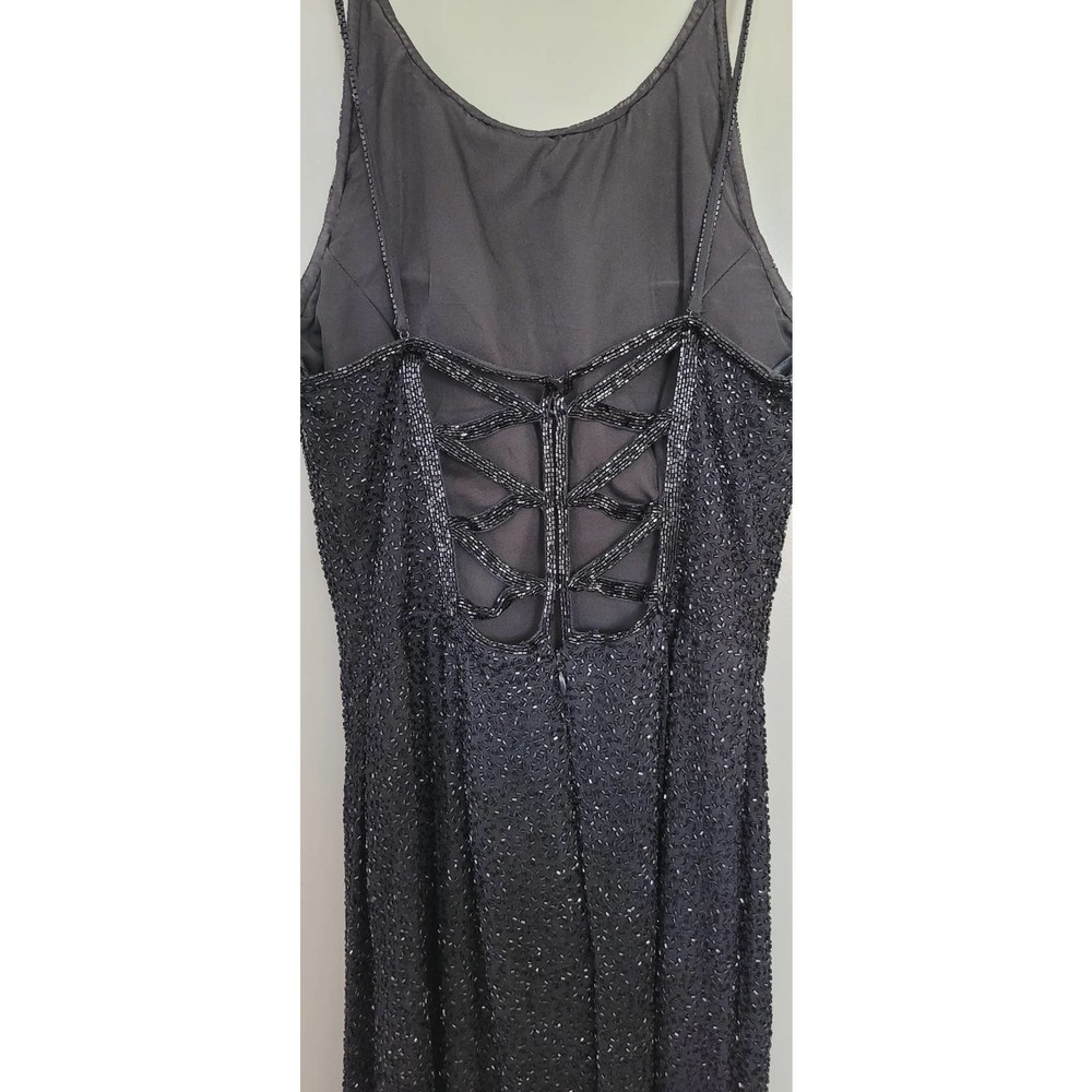 Cache Black Sequin Dress | Floor length